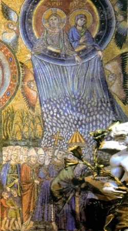 rome "august snow" mosaic XIIIcent. santa maria maggiore possibly in memory cosmic winter after impact comet 21 july 365AD