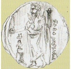 cyrene stater of pytheas found 1959 dated 322-313BC